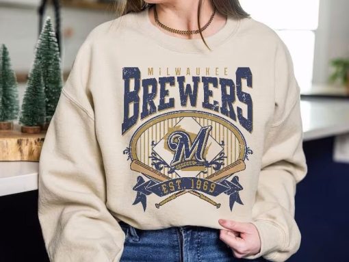 Milwaukee Baseball Sweatshirt...Vintage Style Milwaukee Baseball