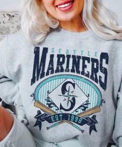 Seattle Baseball Sweatshirt....Vintage Style Seattle Baseball Crewneck