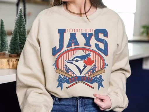 Toronto Baseball Sweatshirt....Vintage Style Toronto Baseball Crewneck