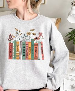 Albums As Books Sweatshirt, Trendy Aesthetic For Book Lovers Crewneck