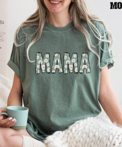 Comfort Colors® Floral Mama Shirt, Wildflowers Mama Shirt