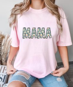 Comfort Colors® Floral Mama Shirt, Wildflowers Mama Shirt