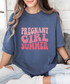 Comfort Colors® Pregnant Girl Summer Shirt, Pregnant Shirt