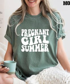 Comfort Colors® Pregnant Girl Summer Shirt, Pregnant Shirt