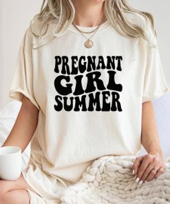 Comfort Colors® Pregnant Girl Summer Shirt, Pregnant Shirt