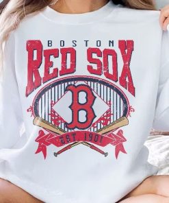 Boston Baseball Sweatshirt Vintage Style Boston Baseball Crewneck