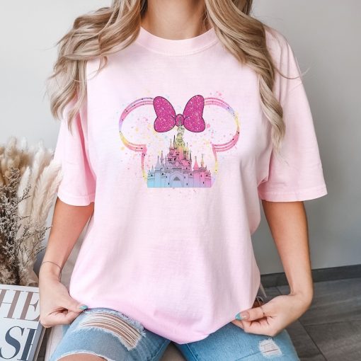 Comfort Colors® Minnie Colorful Castle T-Shirt, Minnie Mouse T-Shirt