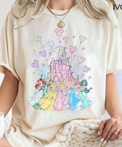 Disney Watercolor Princess Shirt, Disneyworld Princess Shirt