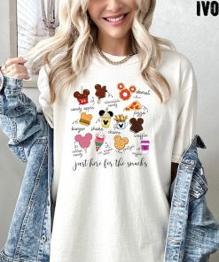 Comfort Colors® Just Here For The Snacks Shirt, Disney Food Shirt