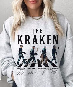 Kraken Walking Abbey Road Signatures Ice Hockey Shirt, Alex Wennberg