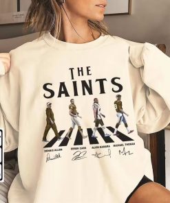 Saints Walking Abbey Road Signatures Football Shirt, Dennis Allen