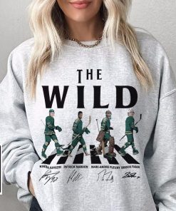 Wild Walking Abbey Road Signatures Ice Hockey Shirt, Kirill Kaprizov