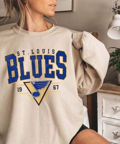 Vintage 90s ST. Louis Blue Sweatshirt, Retro ST. Louis Blue Shirt