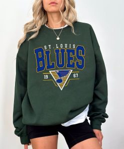 Vintage 90s ST. Louis Blue Sweatshirt, Retro ST. Louis Blue Shirt