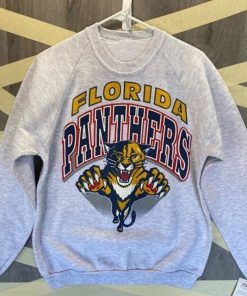 Vintage 90s Florida Panthers Crewneck Sweatshirt, Florida Hockey Shirt