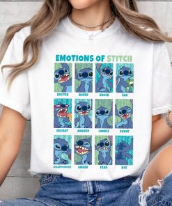 Disney Lilo and Stitch Emotions Of Stitch Shirt