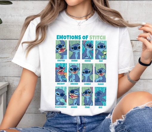 Disney Lilo and Stitch Emotions Of Stitch Shirt