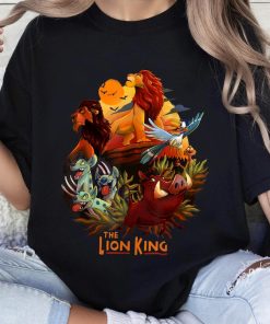 Disney The Lion King Main Characters Poster Graphic Shirt