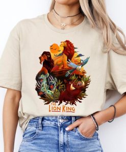 Disney The Lion King Main Characters Poster Graphic Shirt