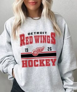 Vintage 90s Detroit Red Wings Shirt, Crewneck Jersey Hockey Sweatshirt