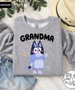 Blue Dog Grandma Life Shirt, Mum Blue Dog Birthday Party Shirt