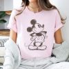 Disney Mickey And Friends Mickey Mouse Sketch Portrait Unisex Tee