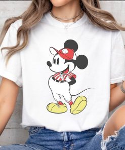 Disney Mickey Mouse Baseball Outfit T-Shirt Disneyland Family Matching