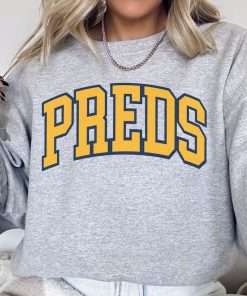 Vintage Nashville Hockey Sweatshirt Predators Hockey Crewneck Retro