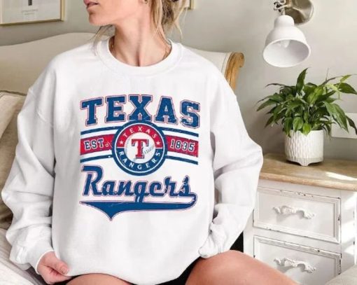 Vintage Texas Baseball EST 1835 Sweatshirt, Retro Texas Baseball Shirt