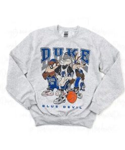 Retro Blue Devils Basketball Graphic Sweatshirt