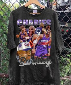 Vintage 90s Graphic Style Charles Barkley T-Shirt - Retro American Bas