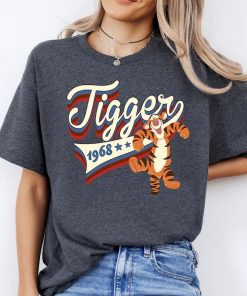 Disney Winnie the Pooh Americana Tigger Collegiate 1968 Shirt