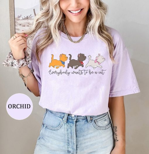 The Aristocats Comfort Colors Shirt, Everybody Wants to Be A Cat tee