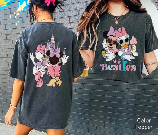 Minnie and Daisy Bestie Comfort Colors Shirt, Disney Bestie Shirt