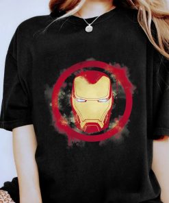 Marvel Avengers Endgame Iron Man Spray Paint Logo T-Shirt