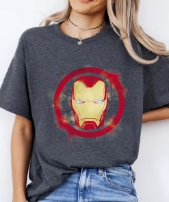 Marvel Avengers Endgame Iron Man Spray Paint Logo T-Shirt