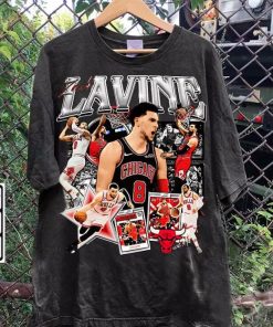 Vintage 90s Graphic Style Zach LaVine T-Shirt - Zach LaVine Basketball