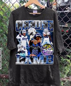 Vintage 90s Graphic Style CeeDee Lamb T-Shirt - CeeDee Lamb Football