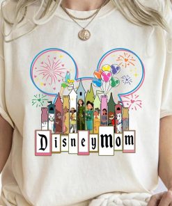 Disney Mom Disney Castle Balloon Shirt, Mrs Potts and Chip, Dumbo Tee