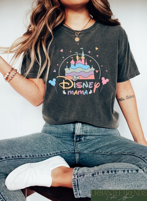 Retro Comfort Disney Mama Shirt, Minnie Mouse Mom Shirt