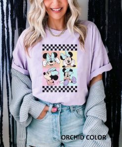 Minnie Mouse Checkered Comfort Colors Shirt, Minnie Checkered Shirt