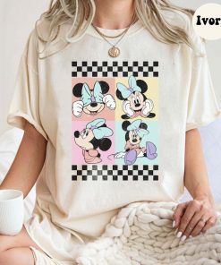 Minnie Mouse Checkered Comfort Colors Shirt, Minnie Checkered Shirt