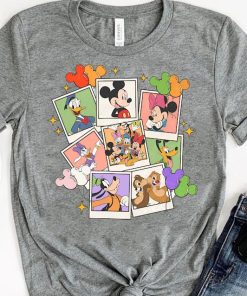 Retro Disney Characters Take Photos Shirt