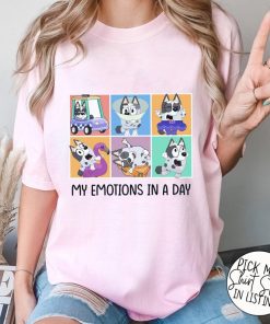 Best Muffiin Shirt, Muffiin My Emotions in a Day Shirt, Blue Dog Shirt