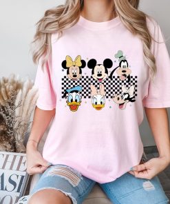 Comfort Colors® Checkered Mickey and Friends Shirt, Mickey Shirt