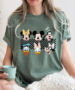 Comfort Colors® Checkered Mickey and Friends Shirt, Mickey Shirt