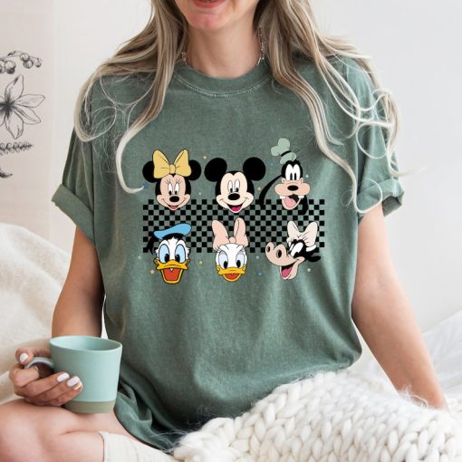 Comfort Colors® Checkered Mickey and Friends Shirt, Mickey Shirt