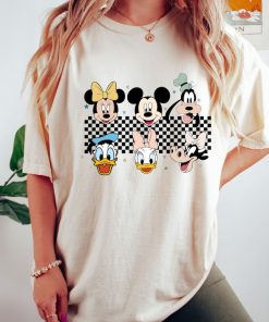 Comfort Colors® Checkered Mickey and Friends Shirt, Mickey Shirt