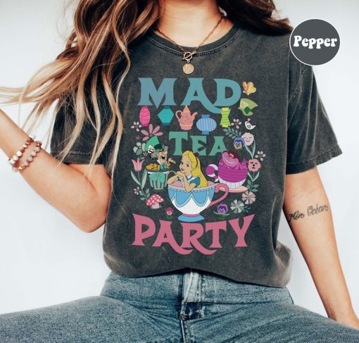 Vintage Mad Tea Party Shirt, Alice in Wonderland T Shirt