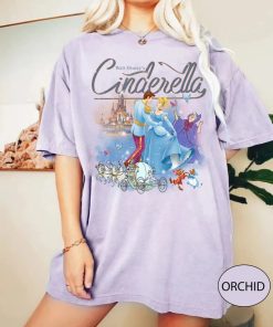 Comfort Color Retro Cinderella Shirt, Walt Disney Cinderella Shirt